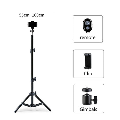 210Cm Tripod for Mobile Phone Tripe for Mobile Smartphone Tripod for Phone Cellular Tripodes for Camera Iphone Xiaomi Cell Phone